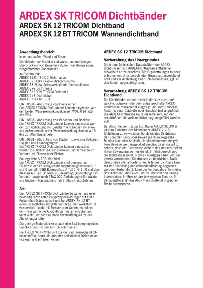 ARDEX SK 90 TRICOM Innenecke 90 ° einzeln – Bild 3